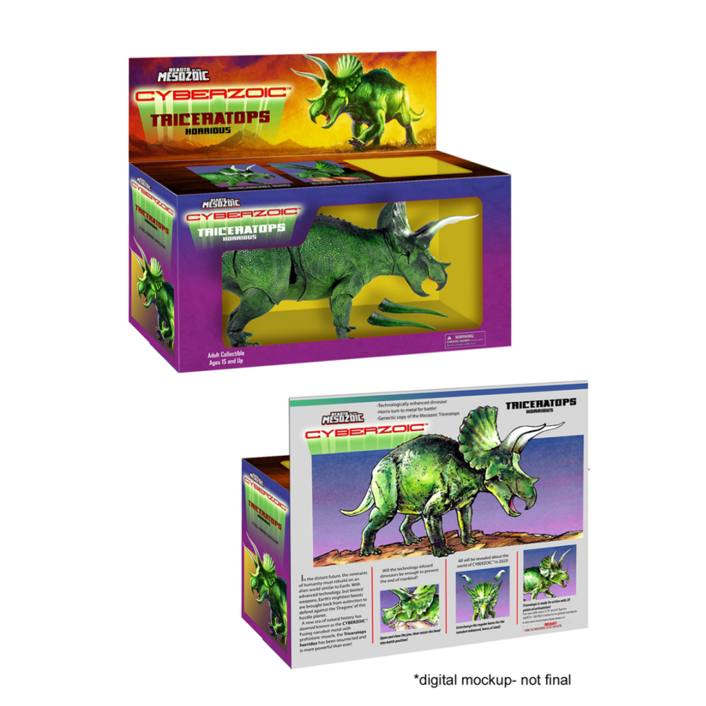 Creative Beast Studio Adult Triceratops Steelhorn 1:18 Scale