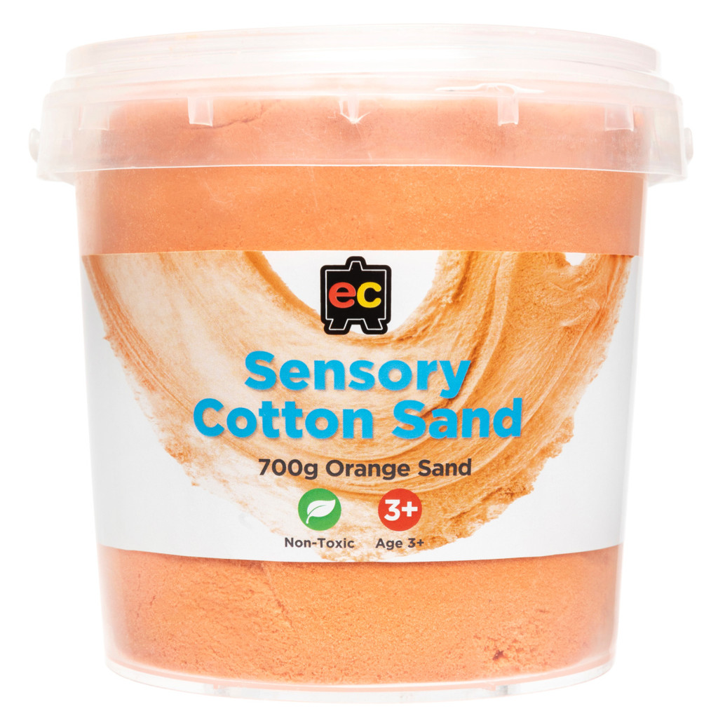 Sensory Cotton Sand 700g Orange