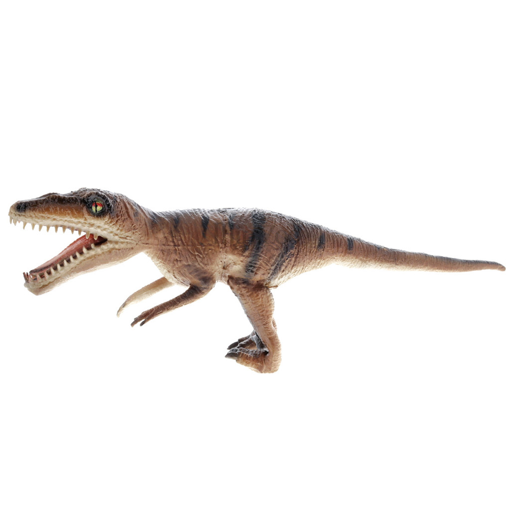 Large Soft Latex Velociraptor dinosaur toy side MiniZoo