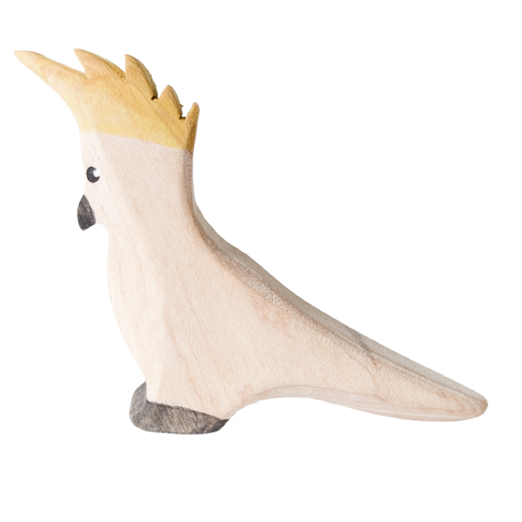 NOM Handcrafted wooden Cockatoo toy