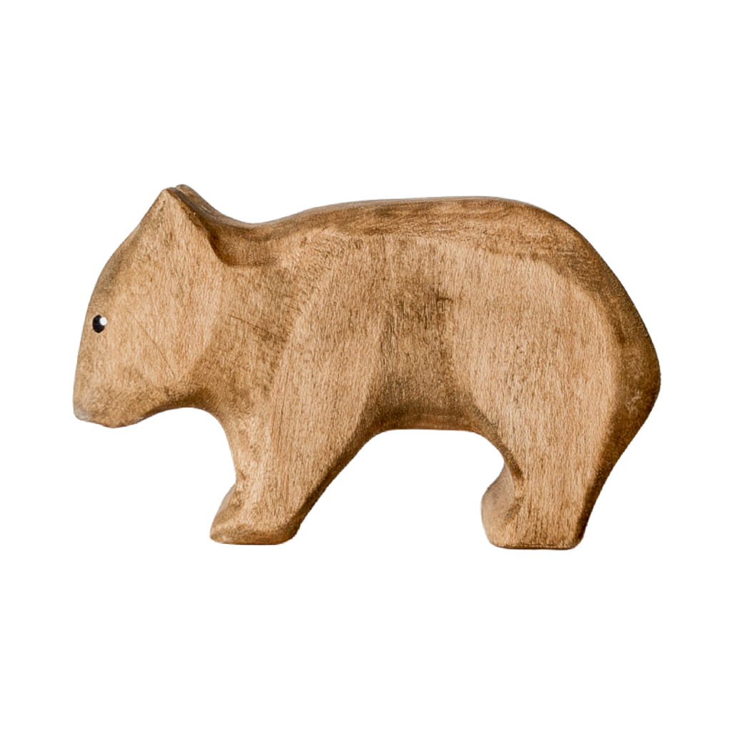 NOM Handcrafted Wombat Australian made wooden toy