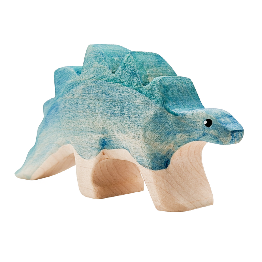 NOM Handcrafted Stegosaurus wooden toy