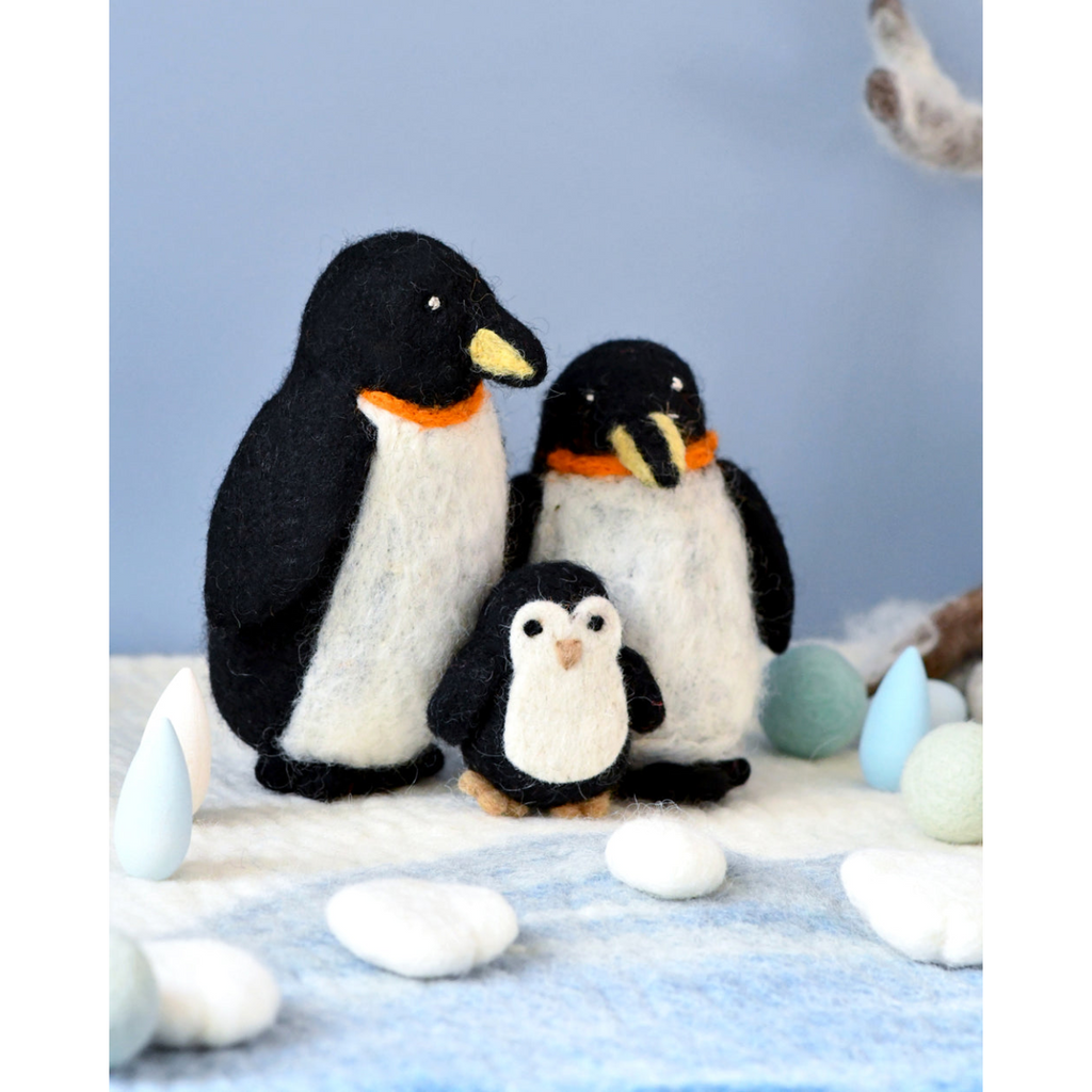 Tara Treasures Felt Penguin Family
