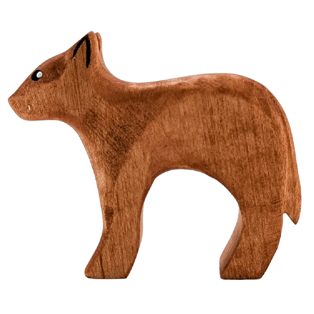 NOM Handcrafted wooden cow Calf toy