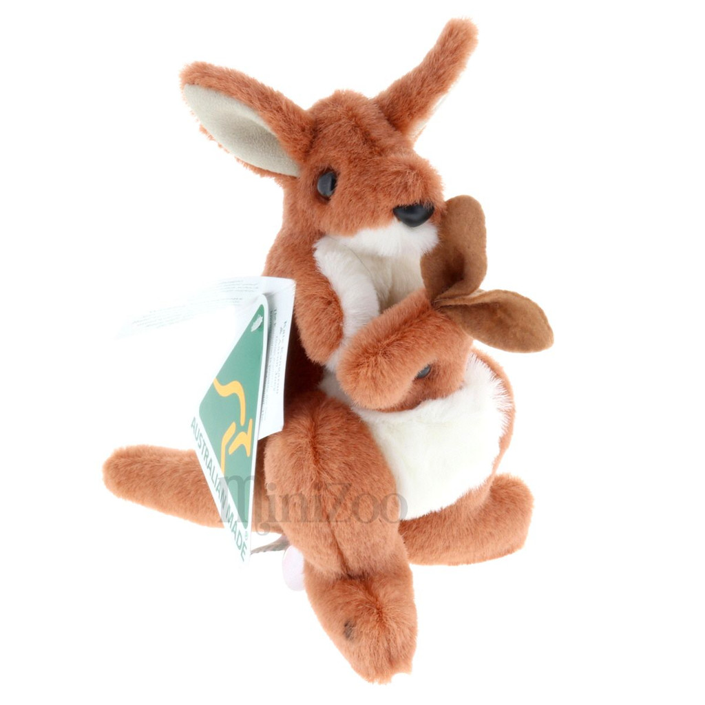 Jozzies Kate Kangaroo and Joey Red Australian made plush toy MiniZoo