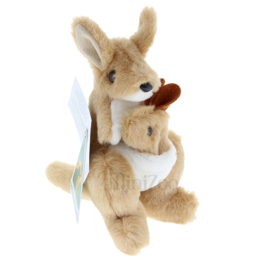 Jozzies Kate Kangaroo and Joey Brown  Australian made plush toy MiniZoo