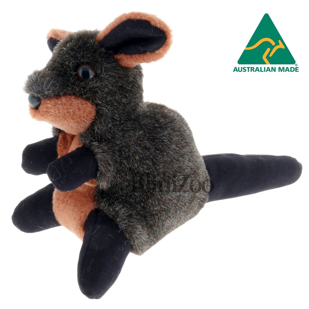 Jozzies Johnny Boy Swamp Wallaby Australian made soft toy MiniZoo