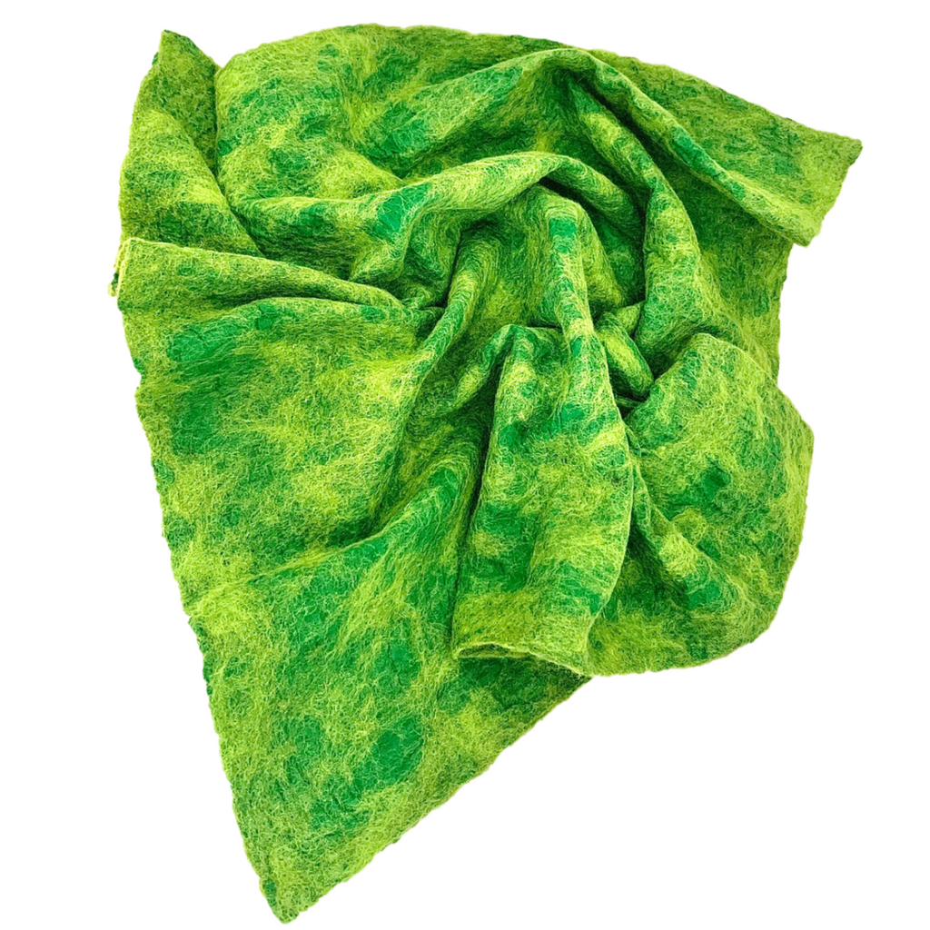 Nuno Felt Play Cloth Medium Green