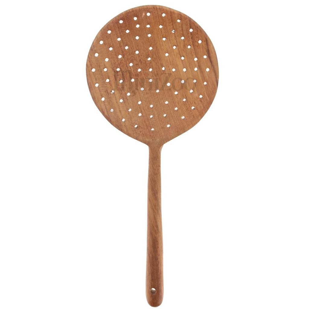 Papoose  Large Teak Slotted Spoon MiniZoo