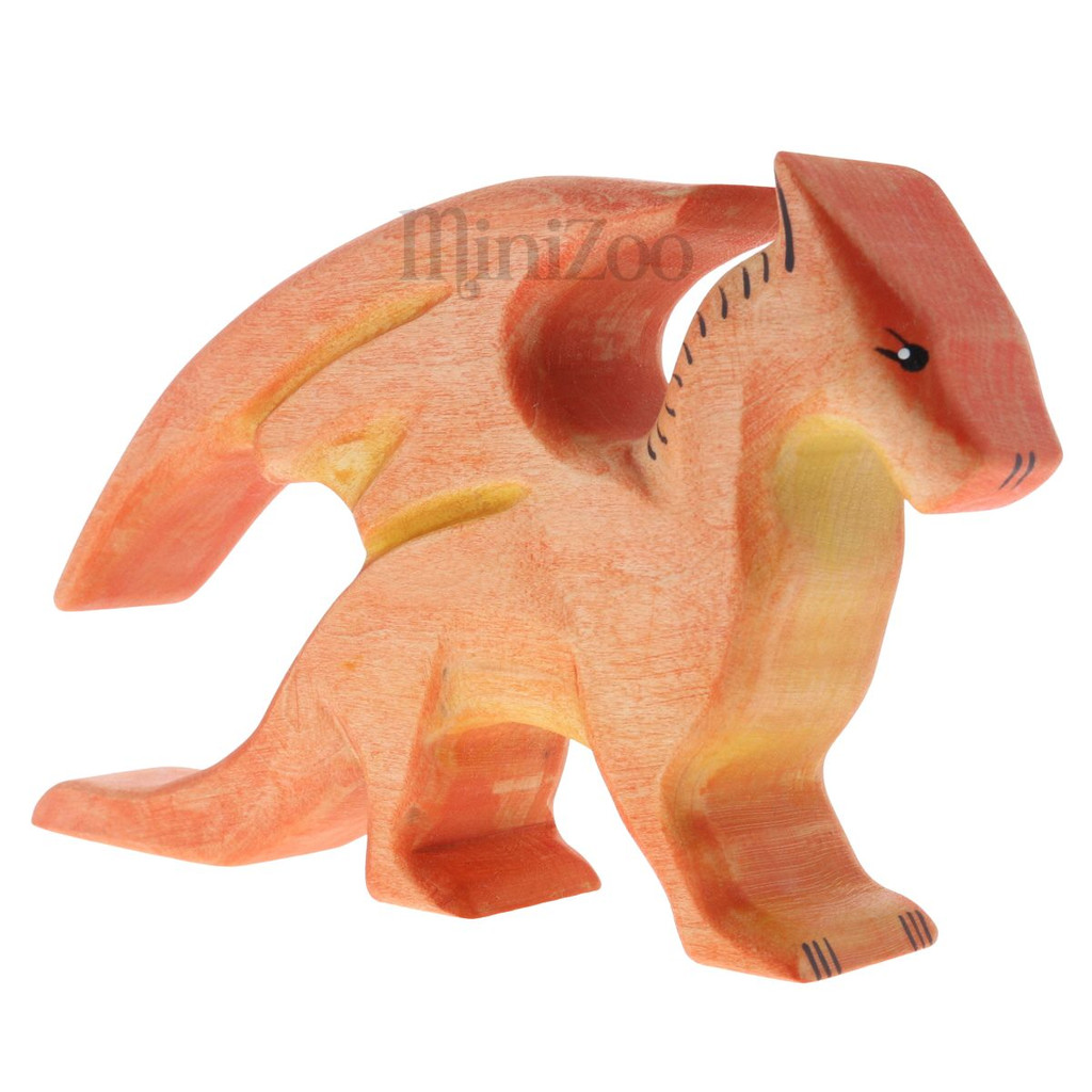 NOM Handcrafted Dragon Large Fire MiniZoo