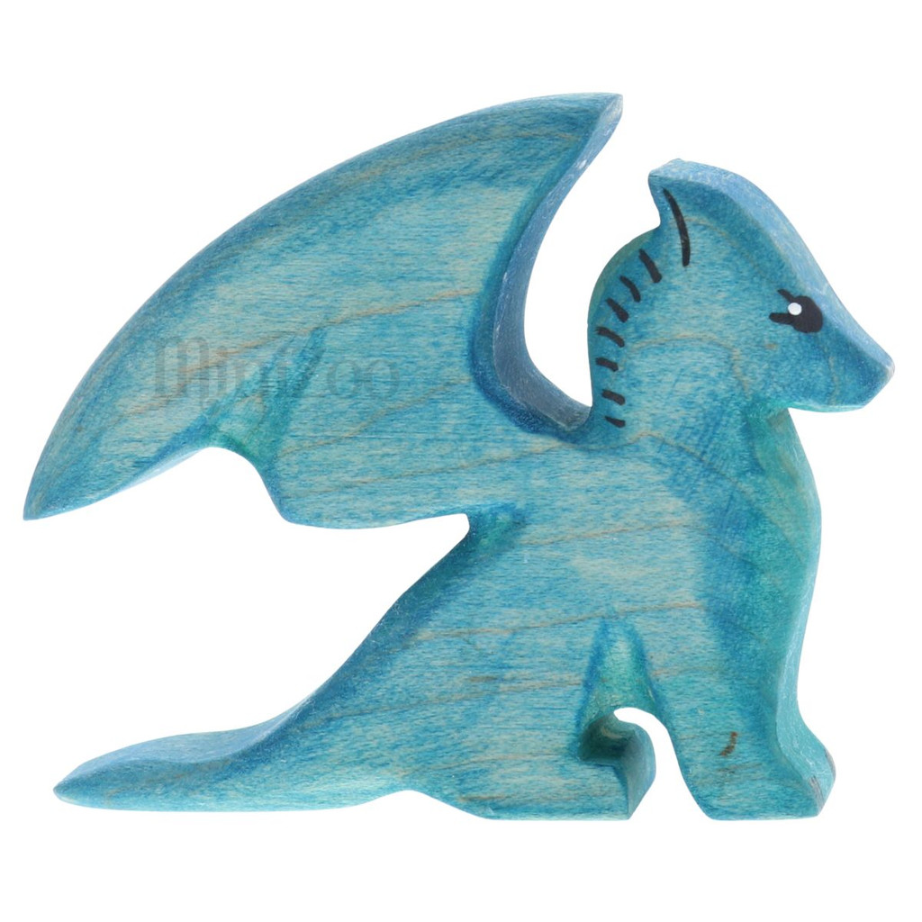 NOM Handcrafted Blue Dragon Small MiniZoo