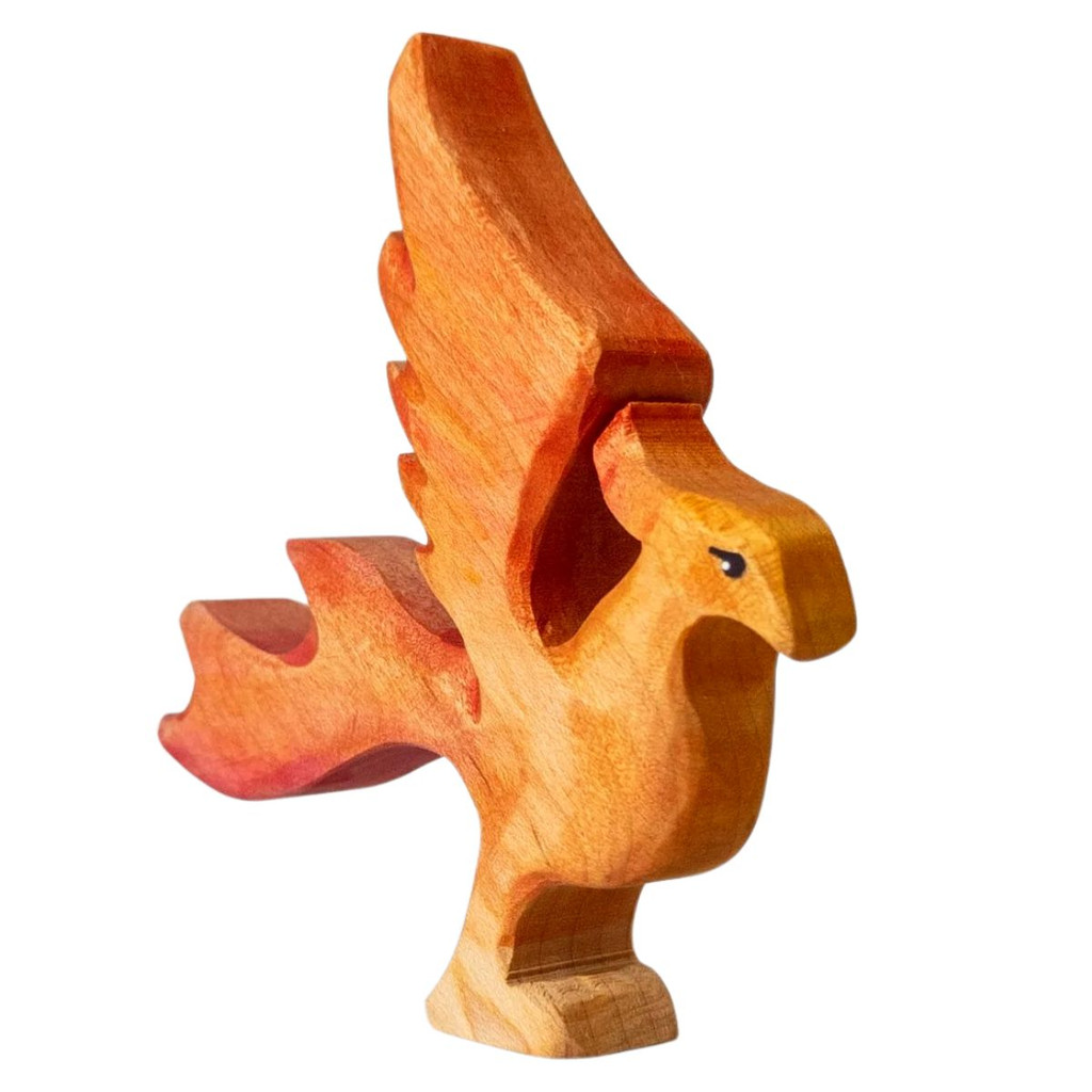 NOM Handcrafted Phoenix face wooden toy
