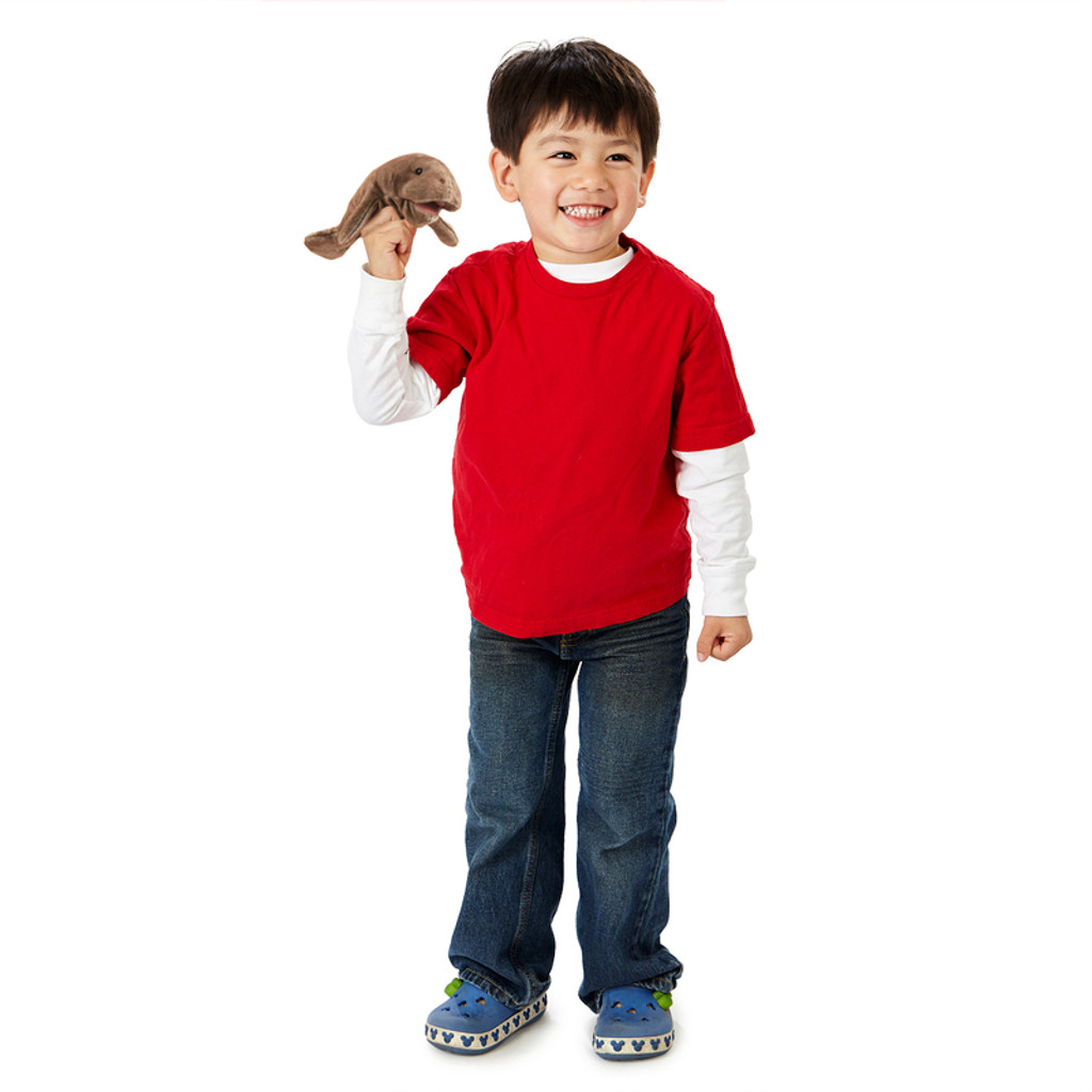 Folkmanis Mini Manatee Finger Puppet