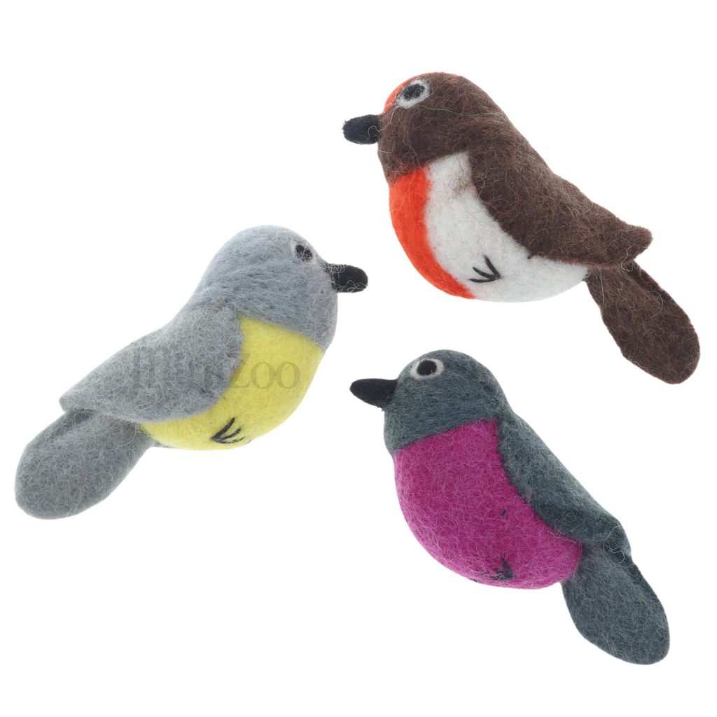 Tara Treasures Felt Australian Robins MiniZoo