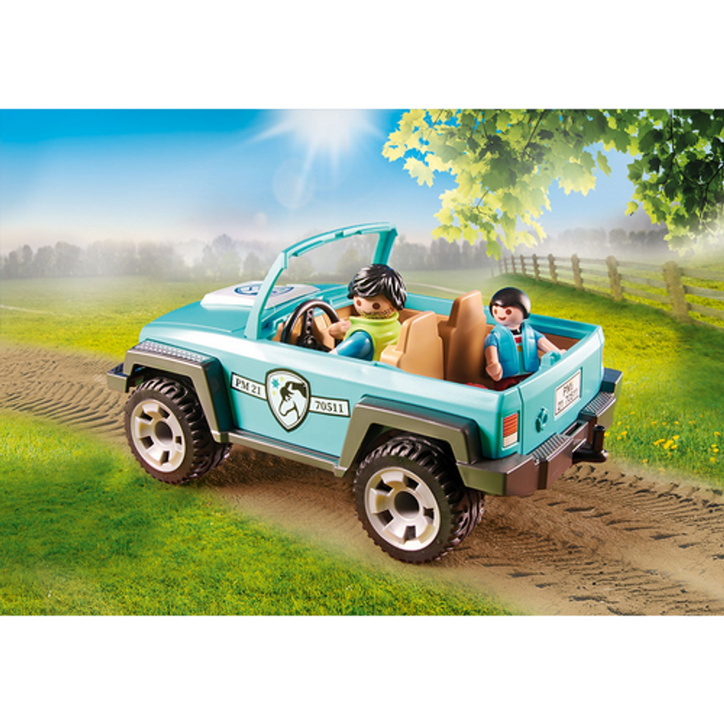 Playmobil Car with Pony Trailer