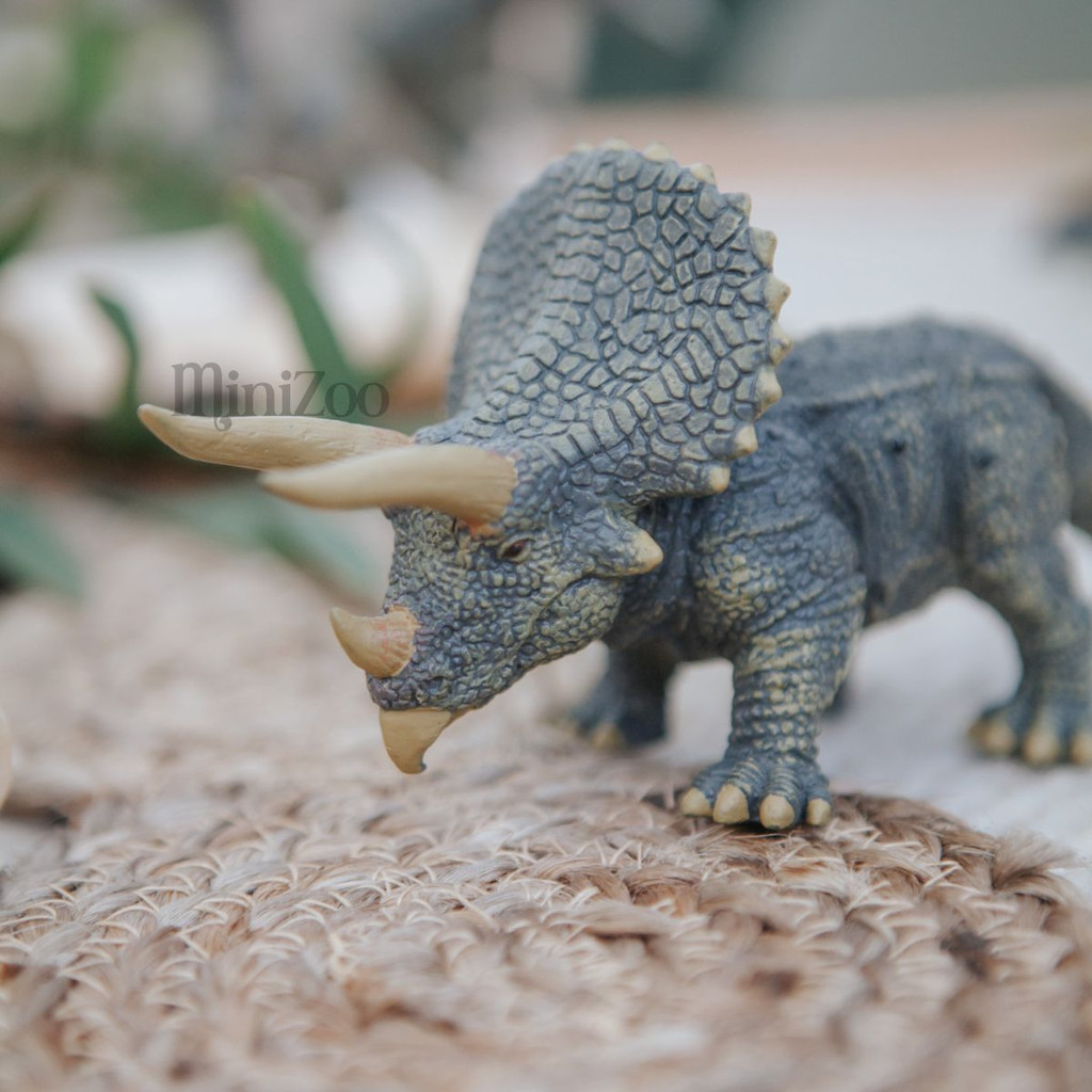 CollectA Triceratops realistic toy dinosaur replica Minizoo