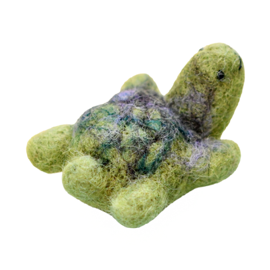 Tara Treasures Felt Green Sea Turtle Toy Small