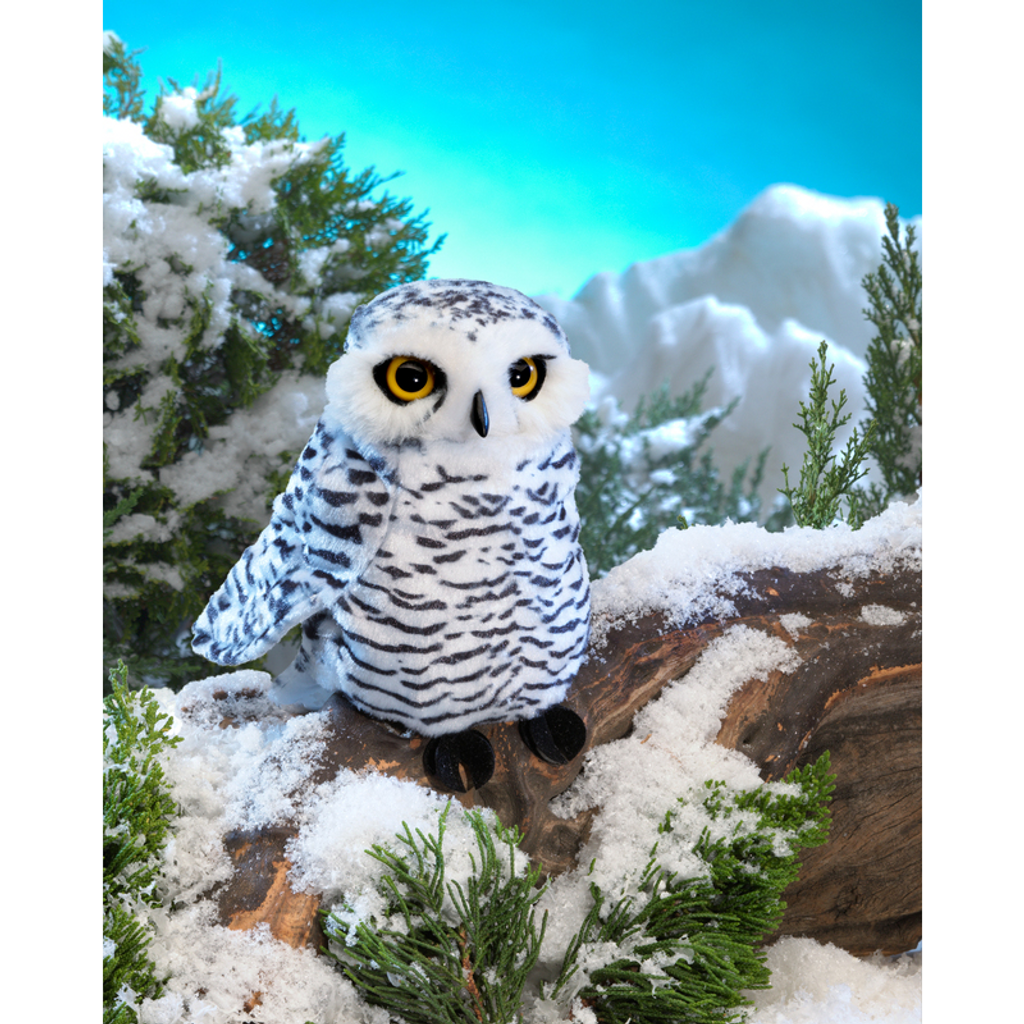 Folkmanis Small Snowy Owl Puppet lifestyle