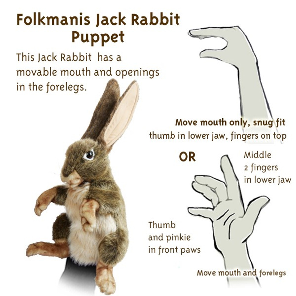 How to use the Folkmanis Jack Rabbit Puppet
