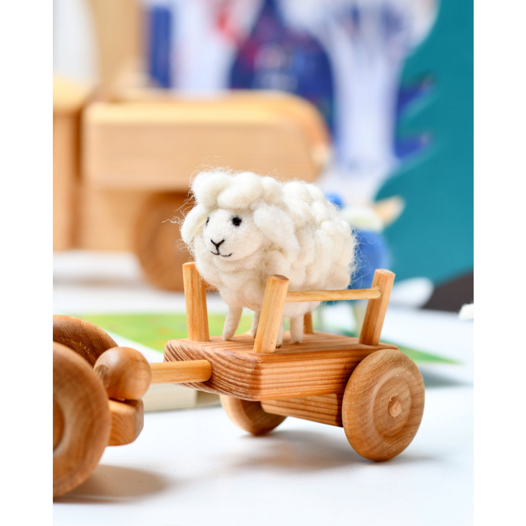 Tara Treasures Felt White Sheep Toy