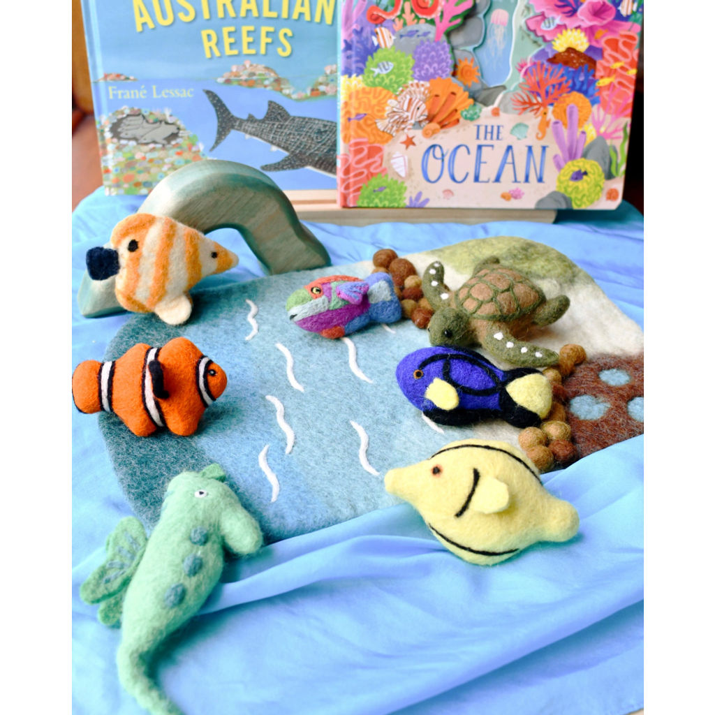 Tara Treasures Felt Coral Reef Fish Toys Set