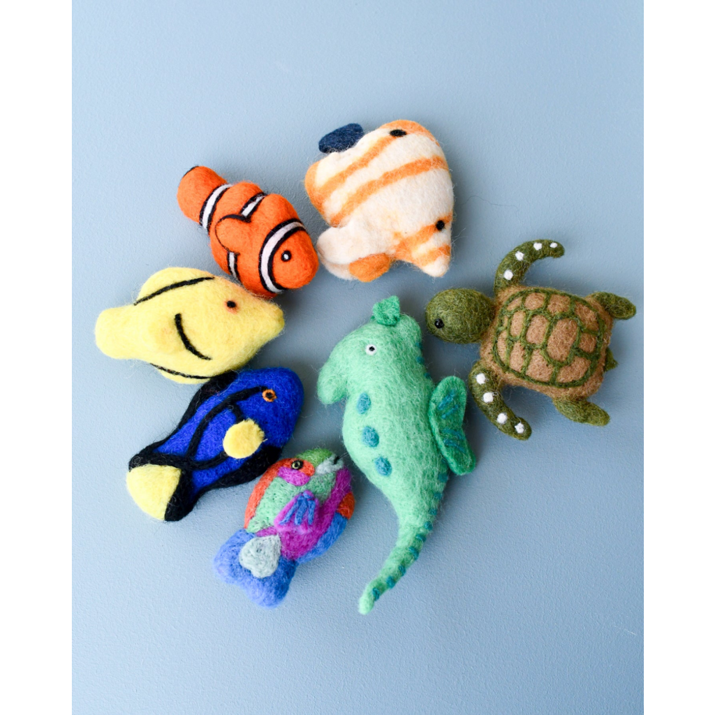 Tara Treasures Felt Coral Reef Fish Toys Set