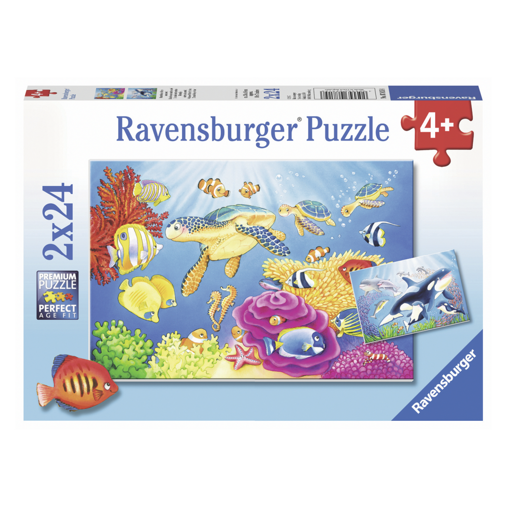 Ravensburger Colourful Underwater World Puzzle 2 x 24pc 