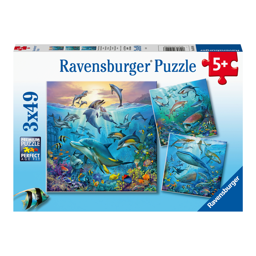 Ravensburger Ocean Life Puzzle 3 x 49pc