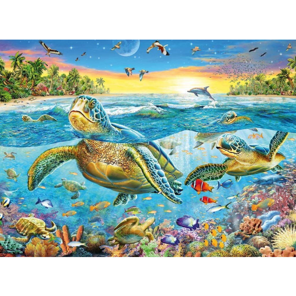 Ravensburger Swim with Sea Turtles Puzzle 100pc 