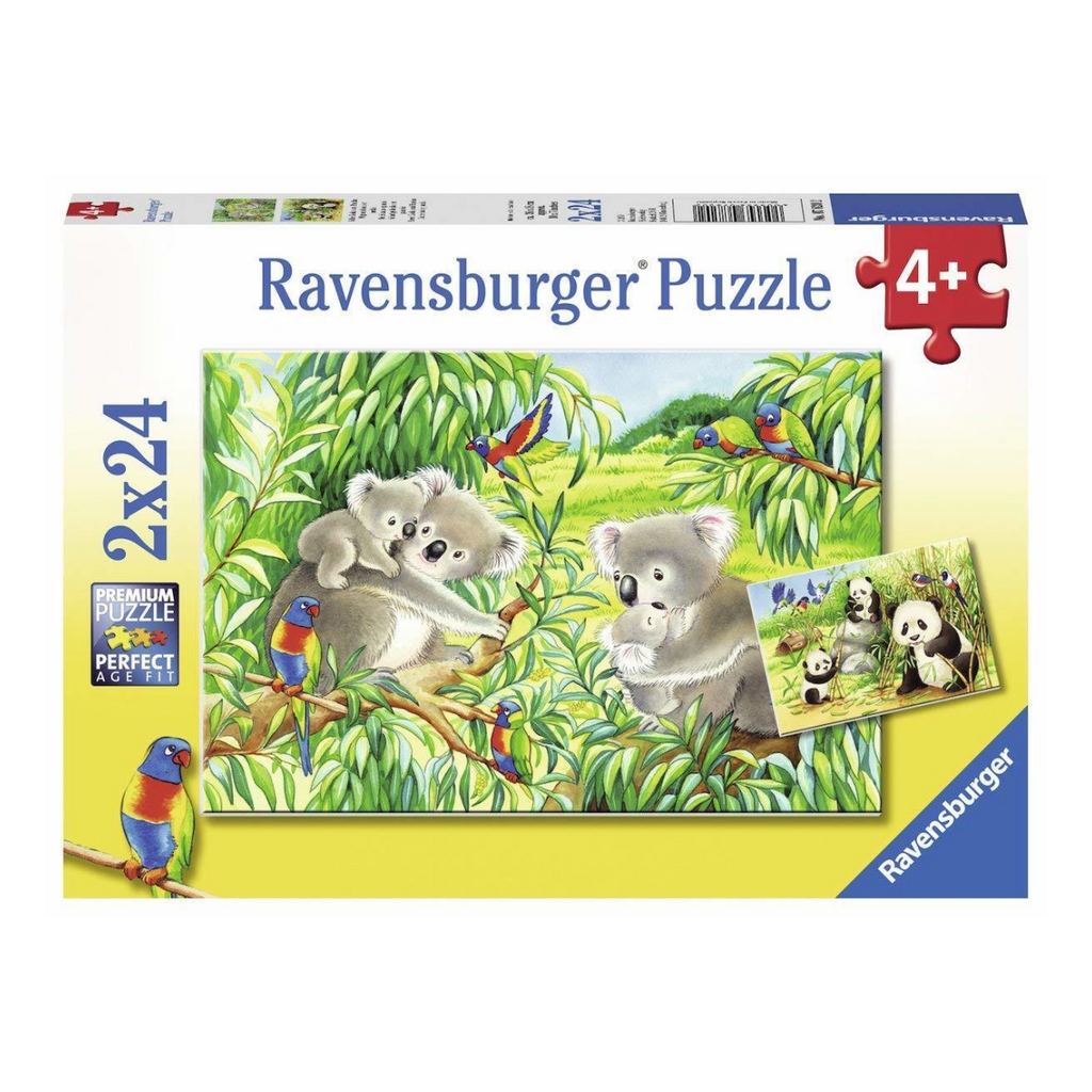 Ravensburger Sweet Koalas and Pandas Puzzle 2 x 24pc