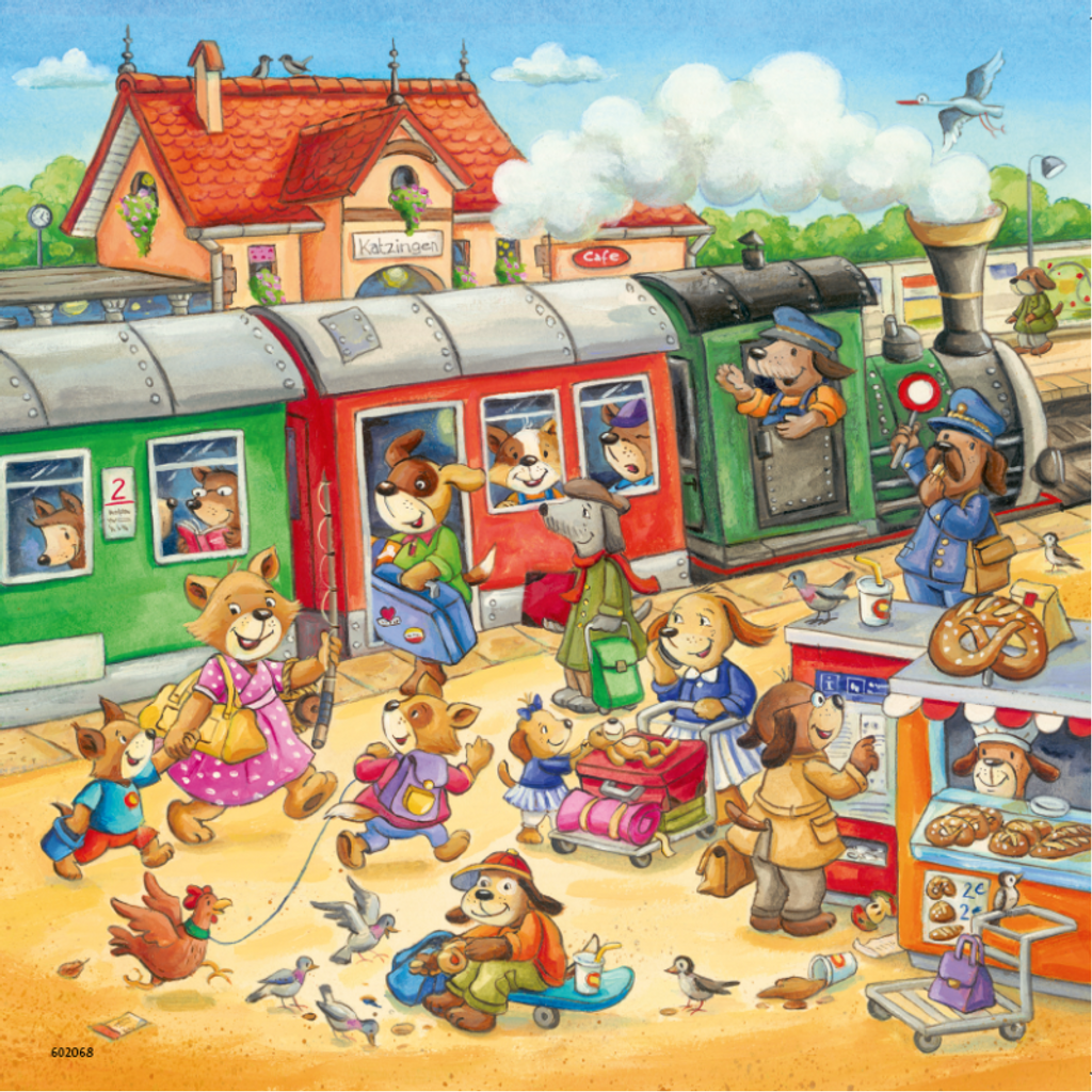 Ravensburger Animal Vacation Puzzle 3 x 49pc