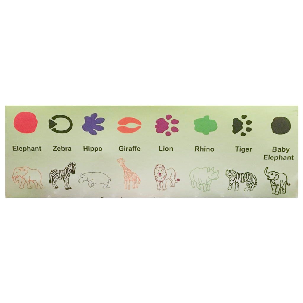 Science and Nature Wild Animal Stampers Set of 8 