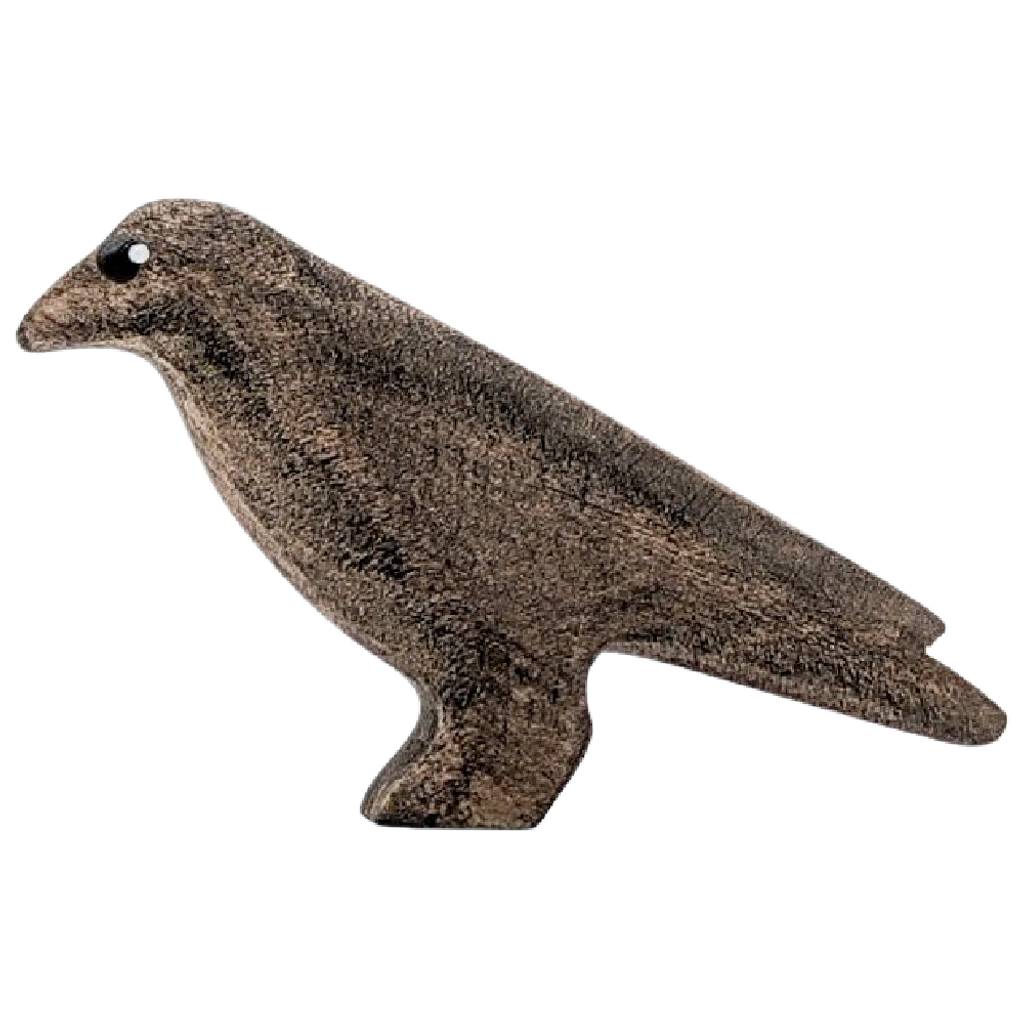  NOM Handcrafted Crow wooden toy made in Australa