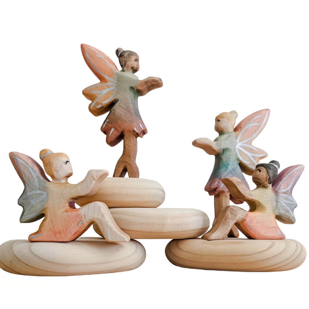 NOM Handcrafted Fairy Standing Dark Skin