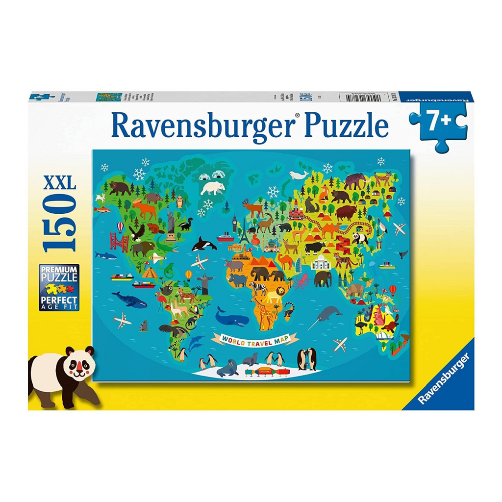 Ravensburger Animal World Map Puzzle 150pc