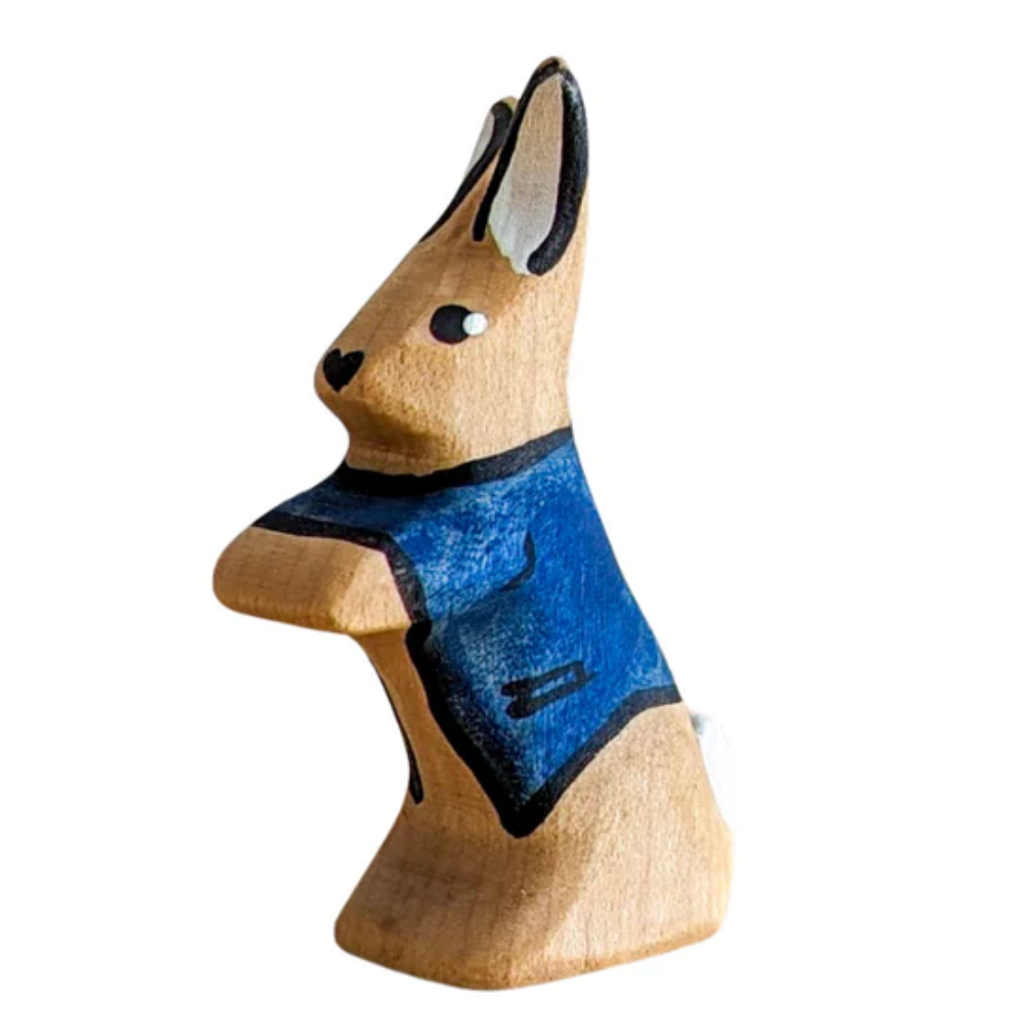 NOM Handcrafted wooden Easter Bunny toy small