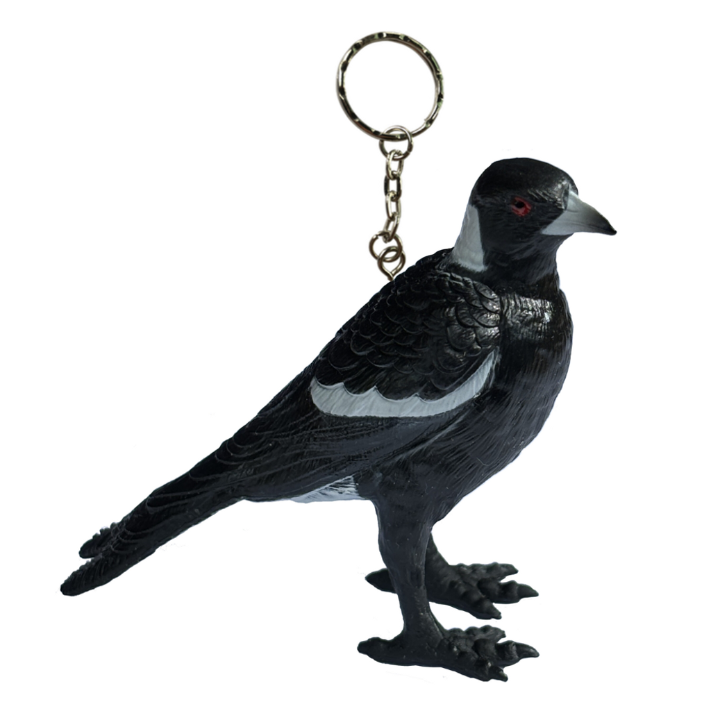 Science and Nature magpie keychain keyring
