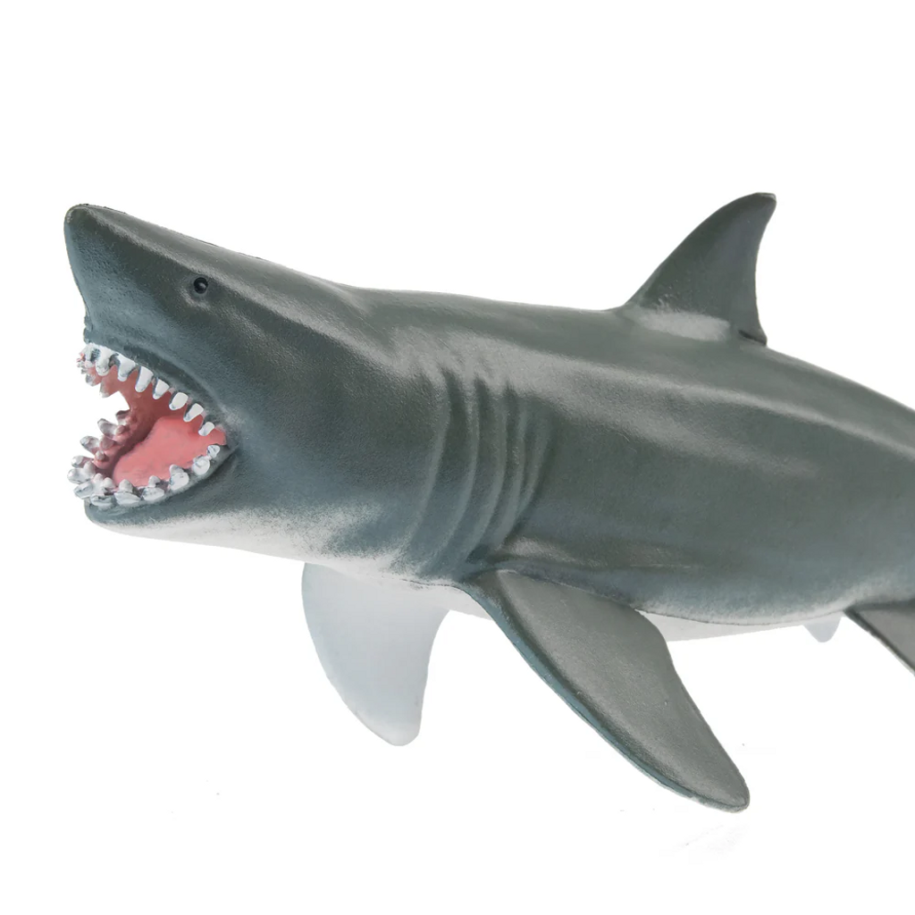 Toymany Open Mouthed Great White Shark closeup