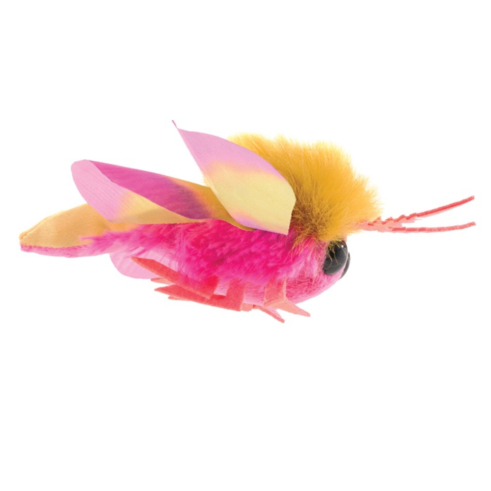 Folkmanis Rosy Maple Moth Finger Puppet back view