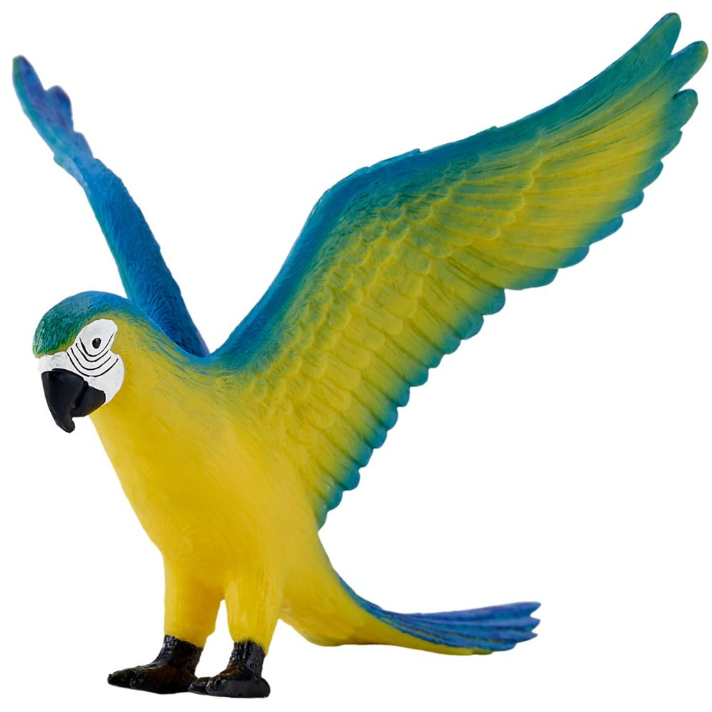 Mojo Blue Macaw wings raised