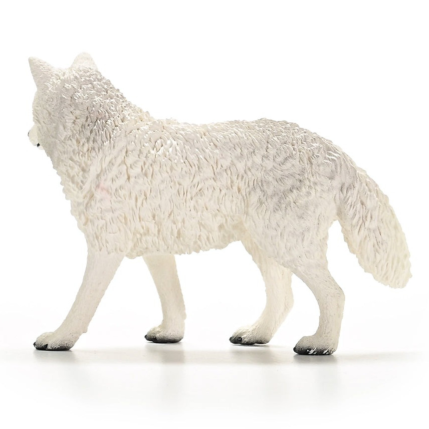 Schleich Arctic Wolf back view with details
