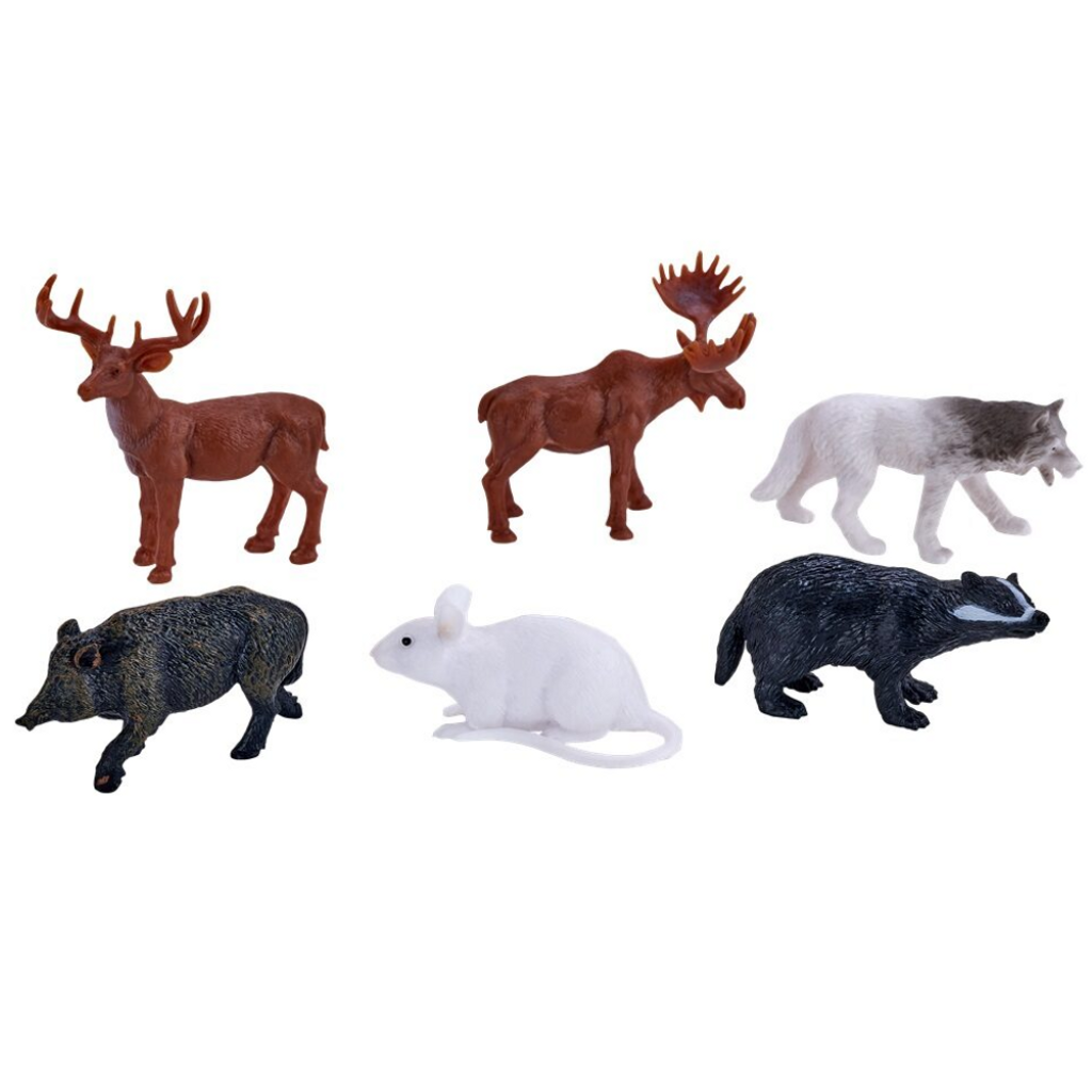 Mojo Woodland Figures B Mini Tube 6pc mini animal figurines