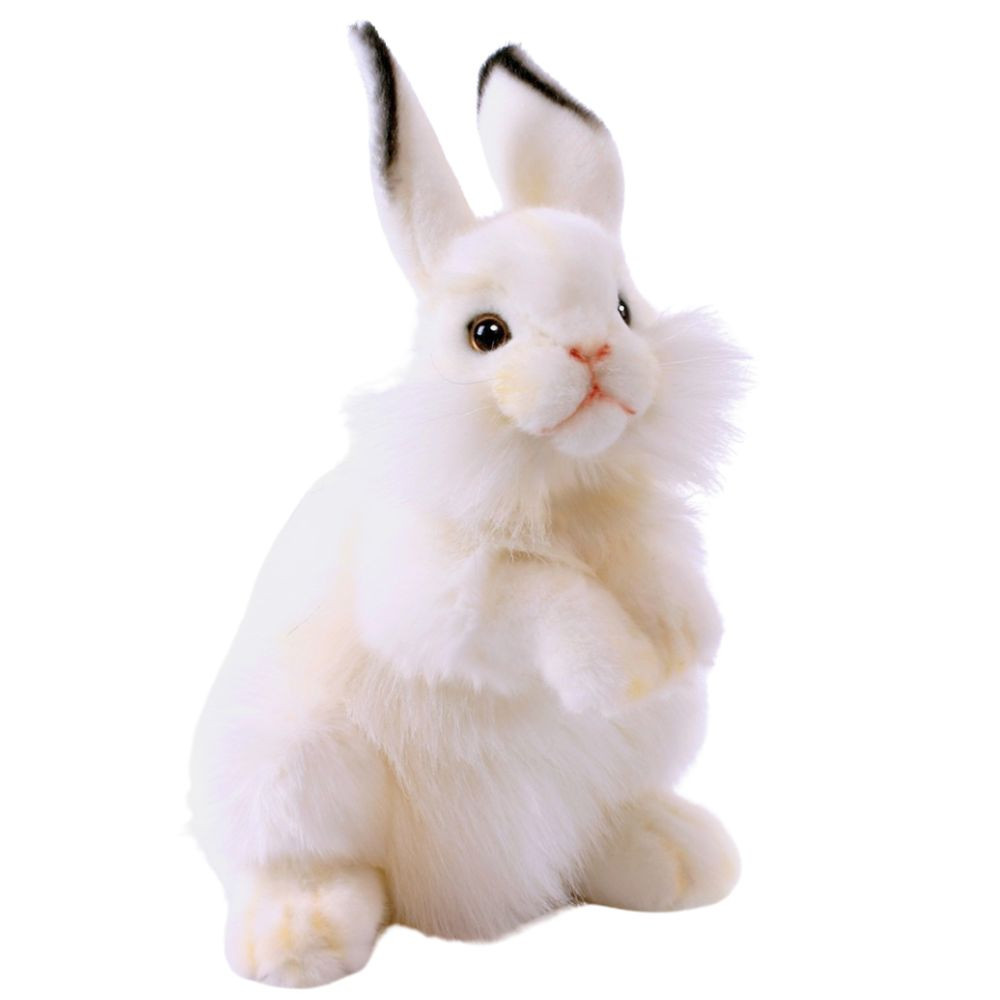 Hansa White Rabbit Plush Toy