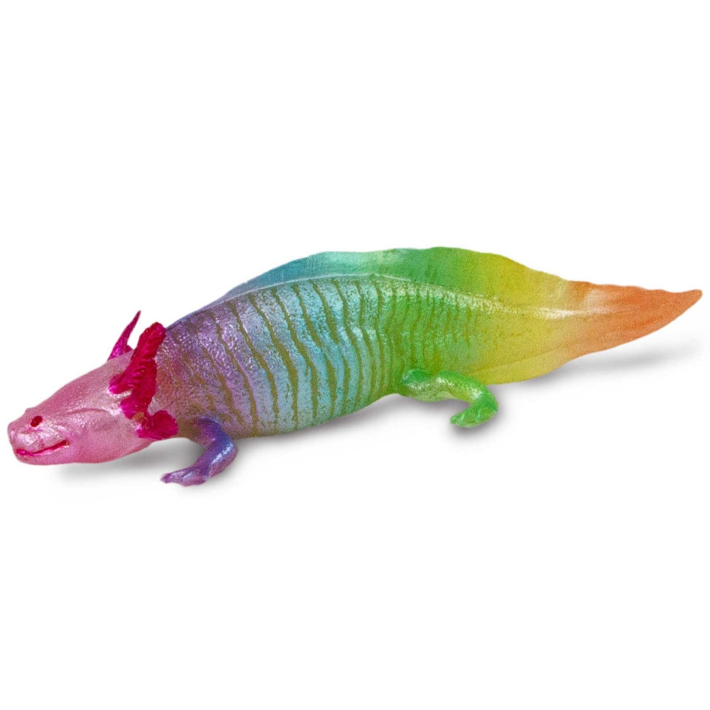 Safari Ltd Rainbow Axolotl side view