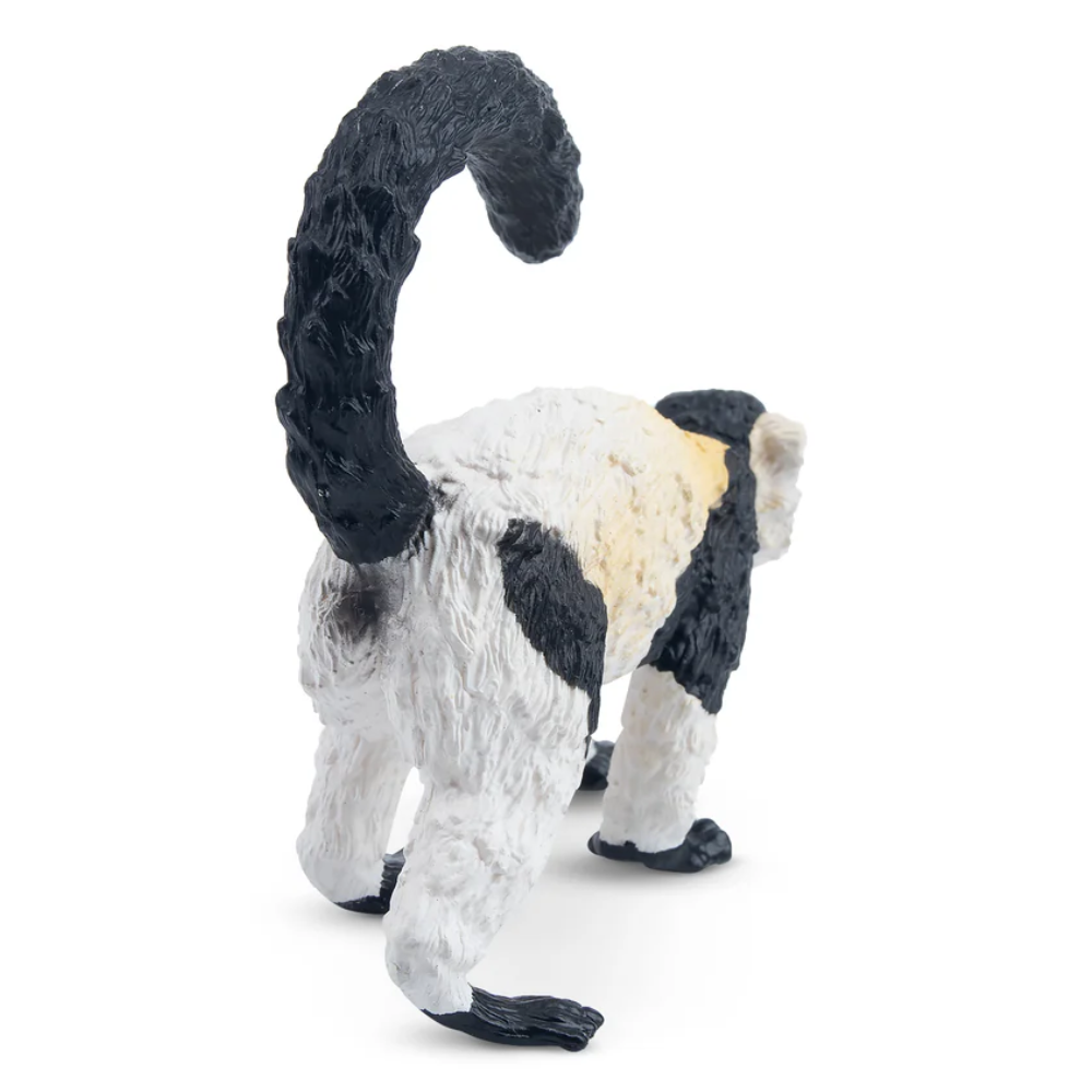 Toymany Black and White Ruffed Lemur