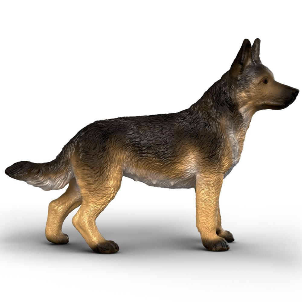 Schleich German Shepherd Female figurine side view 2