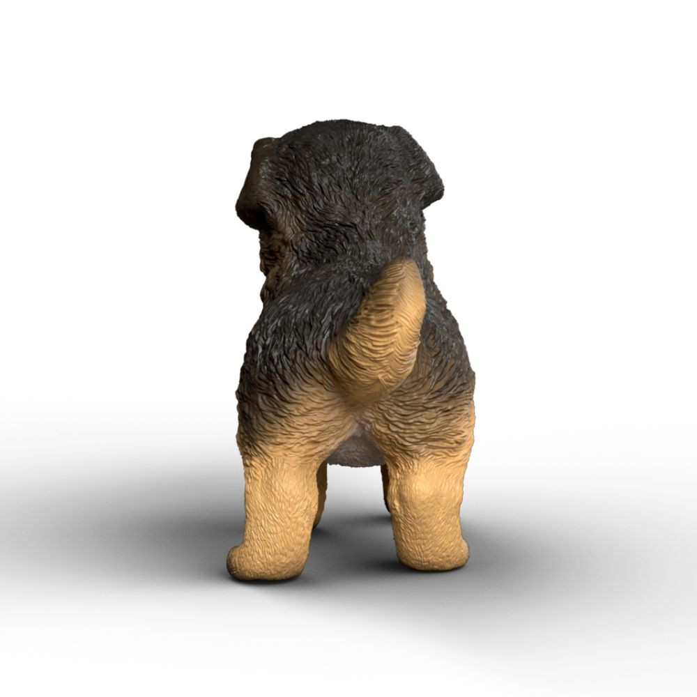 Schleich German Shepherd Puppy back view