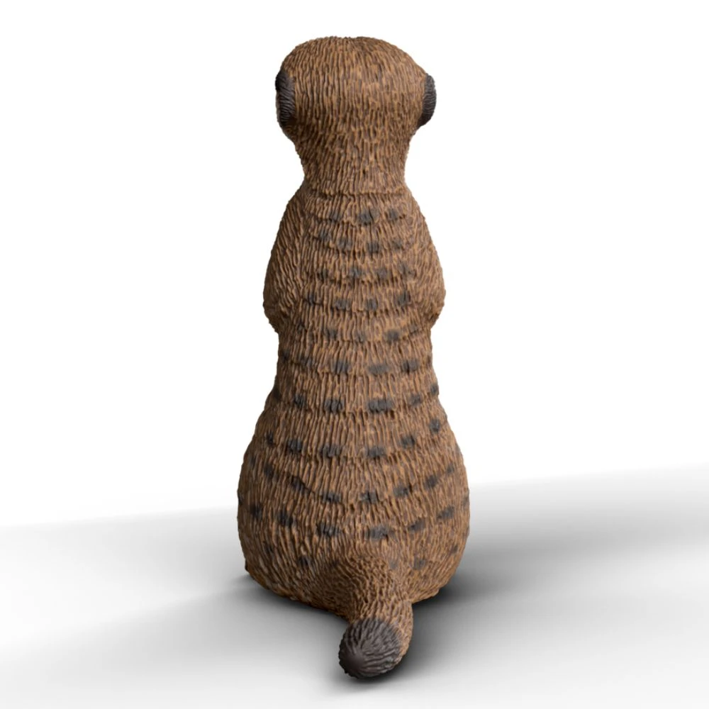 Schleich Meerkat sitting figurine back view