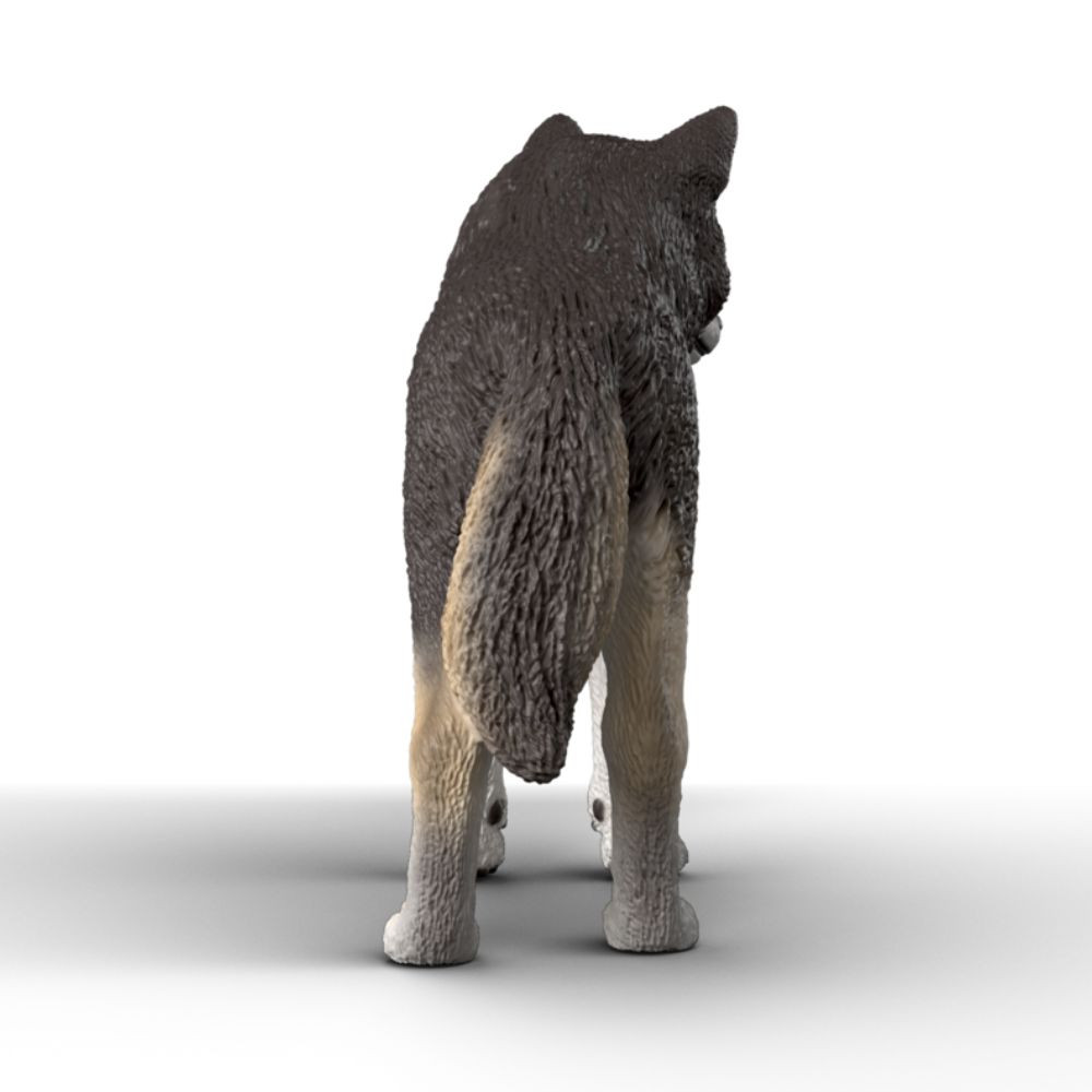 Schleich American Wolf back view