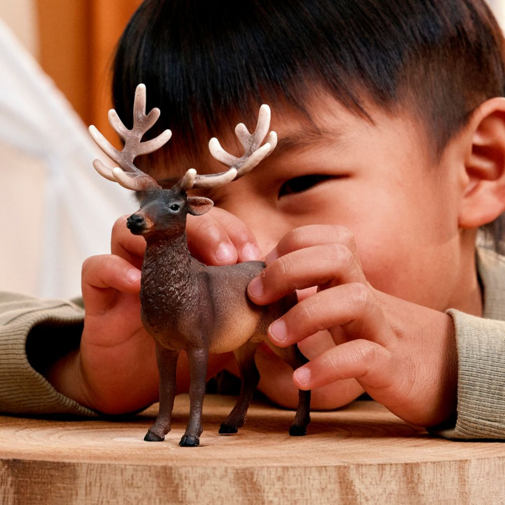 Schleich Wapiti Elk toy figurine lifestyle